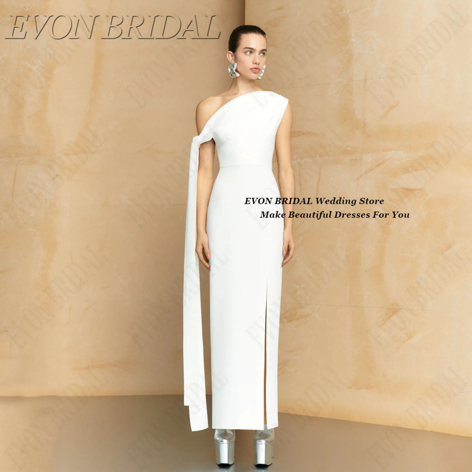 

Slash-Necked فساتين حفلة موسيقية Generous Evening Dress For Women Formal Occasion Gown EVON BRIDAL Customized
