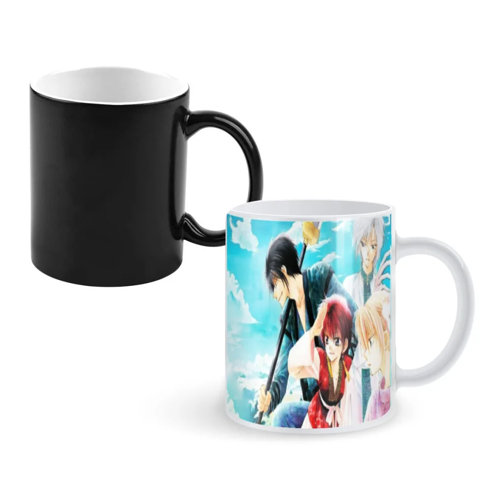 Yona Of The Dawn Anime Creative Change Ceramic Mug Heat Revealing Coffee Cup Breakfast Cup Mug Friends Gift