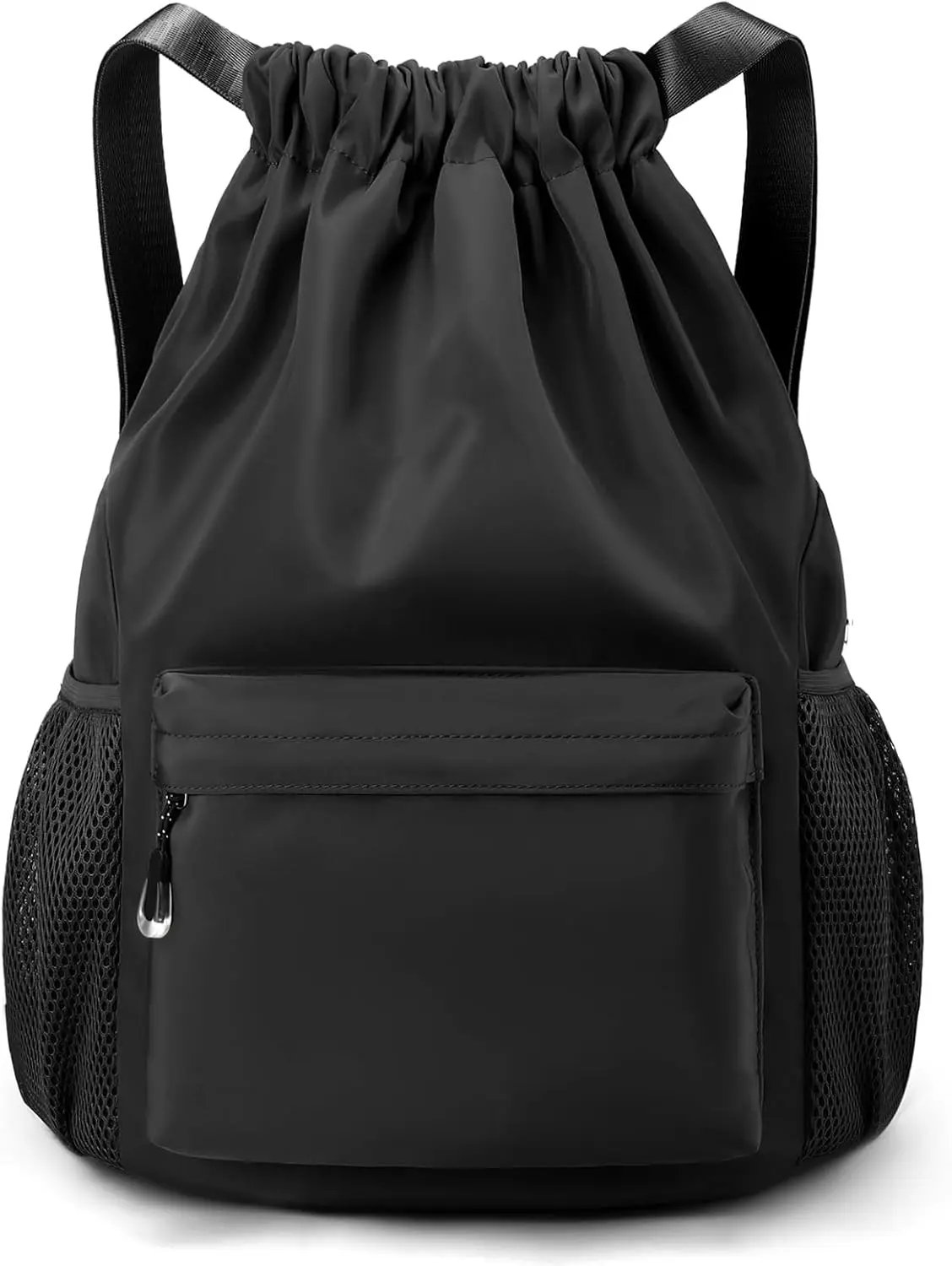 

Waterproof Drawstring Backpack for Women and Men, Adjustable Gym Bag with Multiple Pockets for Sports