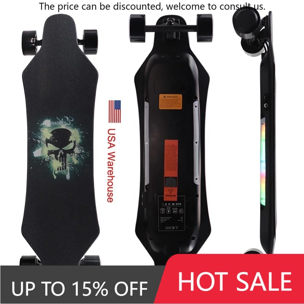

Ready To Ship 900W Electric Longboard Cheap SUV Electric Skateboard With 10S3P 18650 Lithium Battery 24.6inch From China