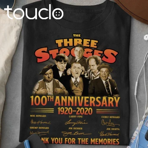 The Three Stooges 100Th Anniversary All Cast Signed Gift For Fan T-Shirt S-5XL womens polo shirts