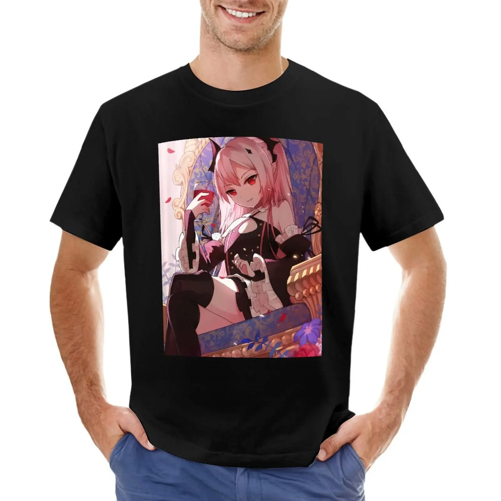 Krul Tepes Seraph of the end Anime Waifu T-Shirt custom shirt plain shirts graphic tee designer shirts mens shirts graphic tee