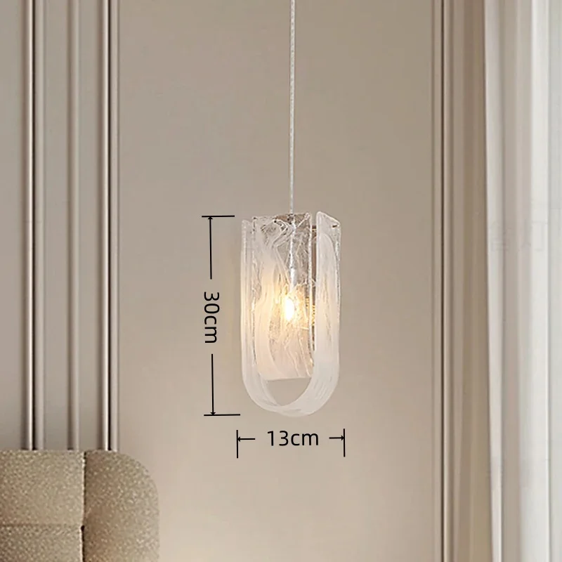 Italian Luxury Cloud Glass LED Pendant Lamps Living Room Villa Restaurant Bedroom Hotel High-end Chandelier Home Decor Lights view 6