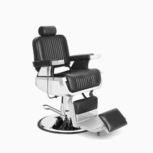 

Men's Retro Grease Styling Chair for Barbershop Hair Salon Use with Upside Down Perm Dye Scalp Shaving Features