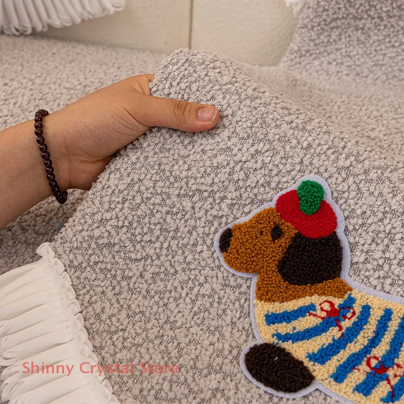 

Cute Dachshund Embroideried Dog Patches For Girls Bag DIY Small Glue Sticker For Kids Clothes Hairclip Designer