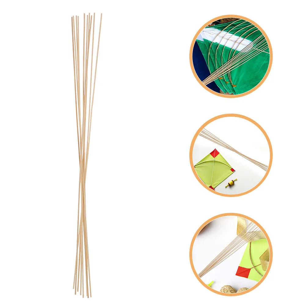10 szt. Materiałów dla dzieci: pręty bambusowe 61 cm x 0,5 cm do samodzielnego wykonania latawców, lekkie patyczki rzemieślnicze, aktywności na świeżym powietrzu, podpórka do latawców