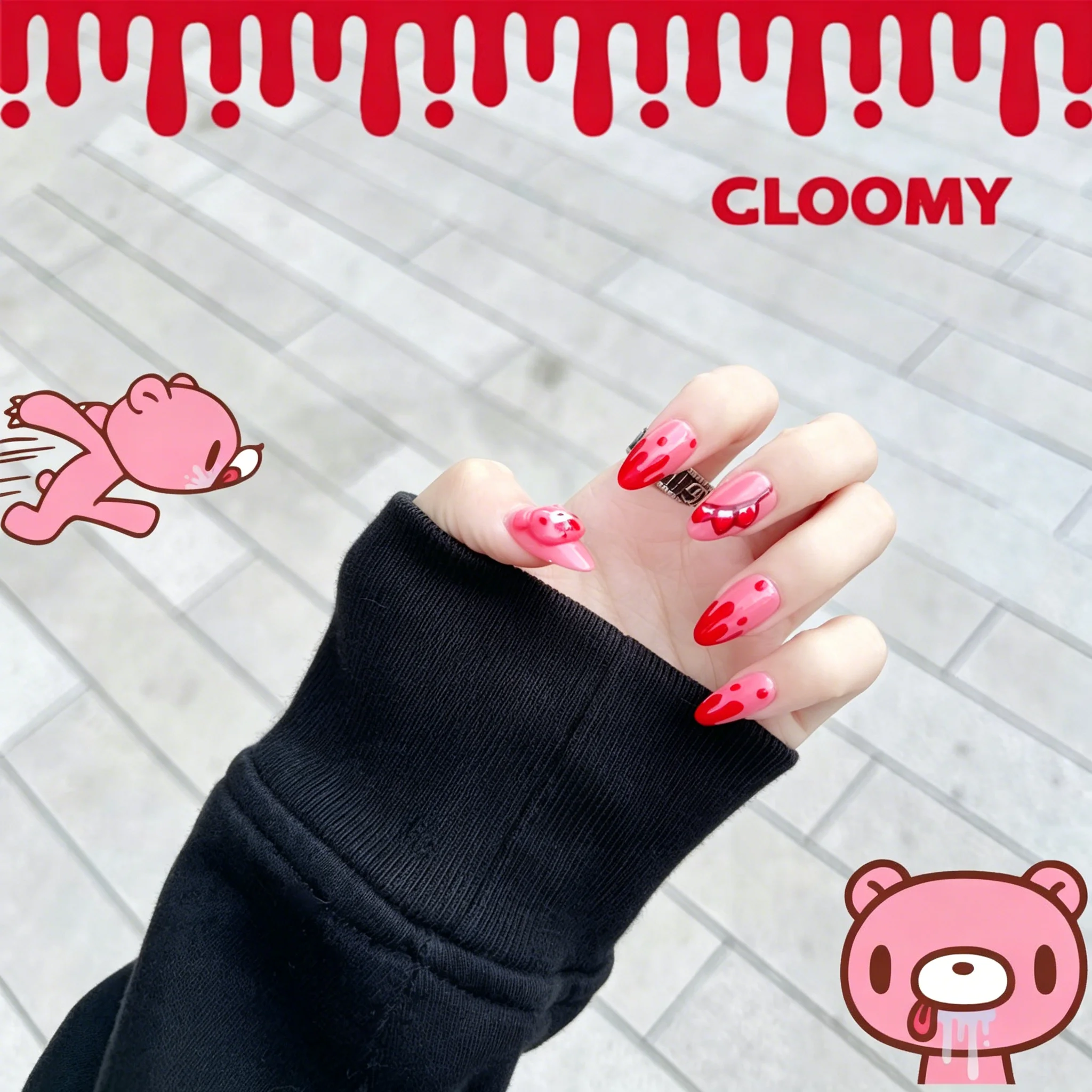 Anime Cosplay Girl Easy - Urocze, proste, ręcznie rysowane, słodkie, zrzędliwe
