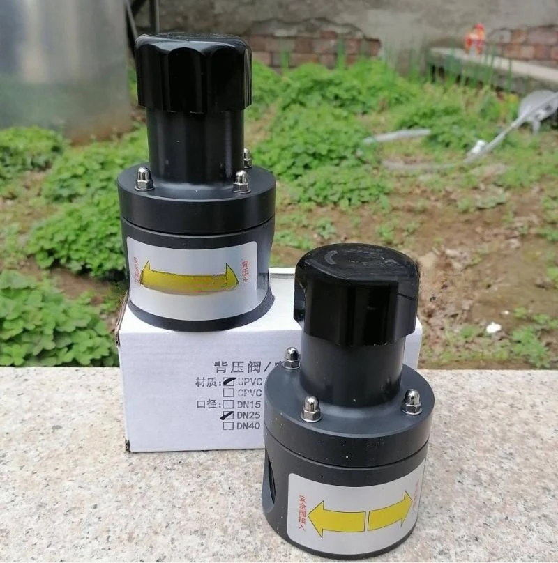 UPVC Back Pressure Safety Relief Valve 1/2"-2-1/2", Corrosion-Resistant Plastic One-Way Valve for Dosing Pumps view 6