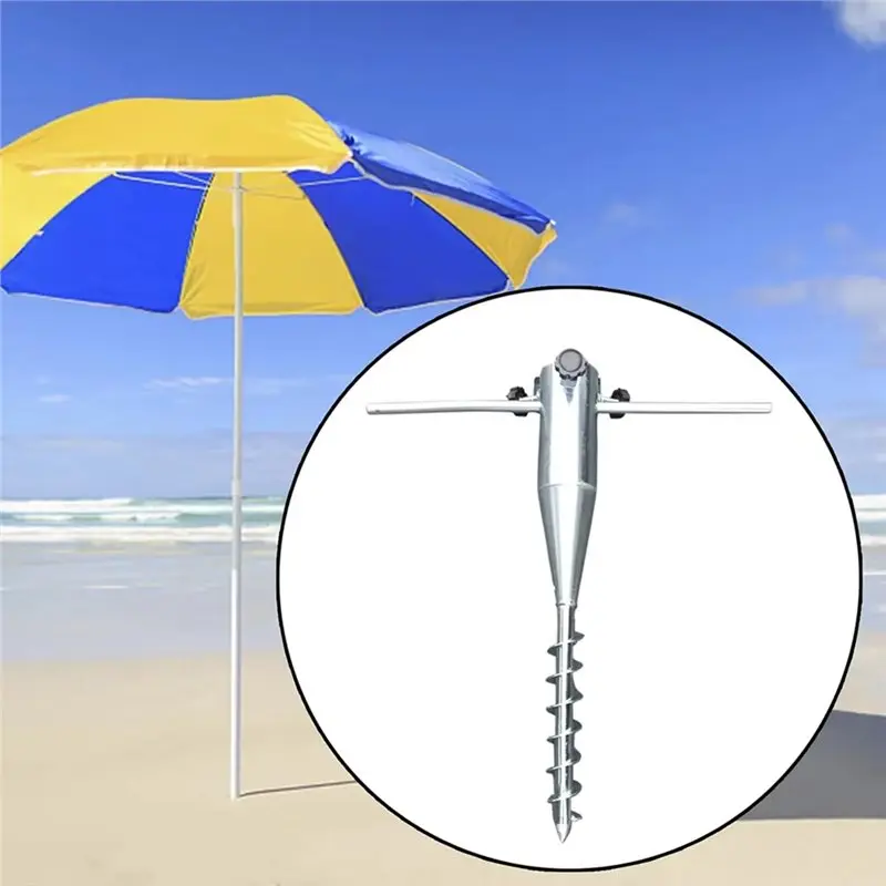 BAAG-Metal Sand Anchor Ground Stake-Beach Sunshade Umbrella Frame-Heavy-Duty For Windproof Stability