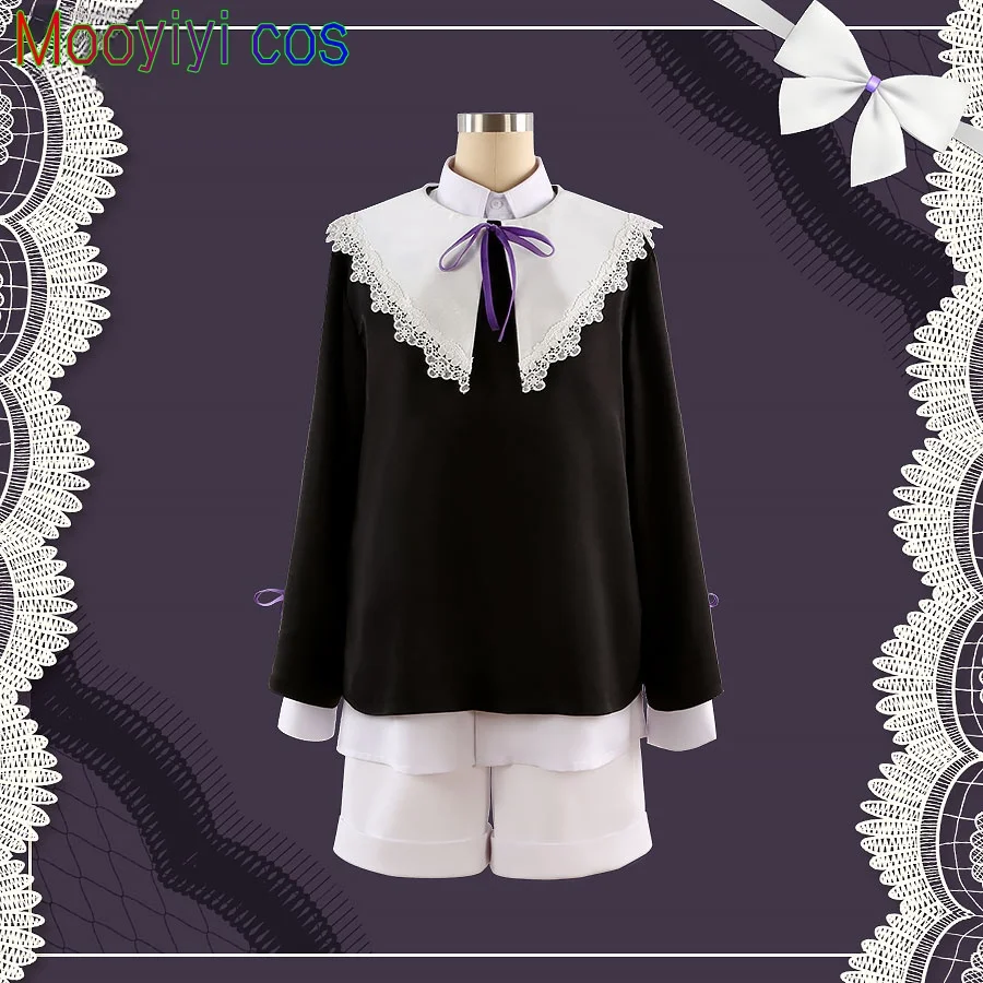 ES New Sakuma Ritsu Cosplay Costume Halloween Christmas Role Playing Party Comic Costume Ensemble stars bow tie+Tops+Pants+Shirt