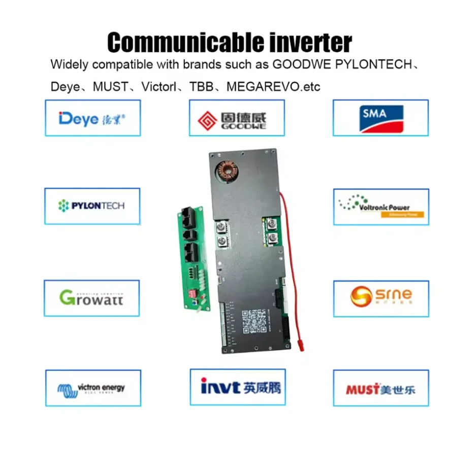 JIKONG Smart Inverter BMS con display da 4,3" 8S-16S 100A-200A 8S-16S Lifepo4/Li-ion/LTO Accumulo di energia domestica Bilanciatore attivo intelligente