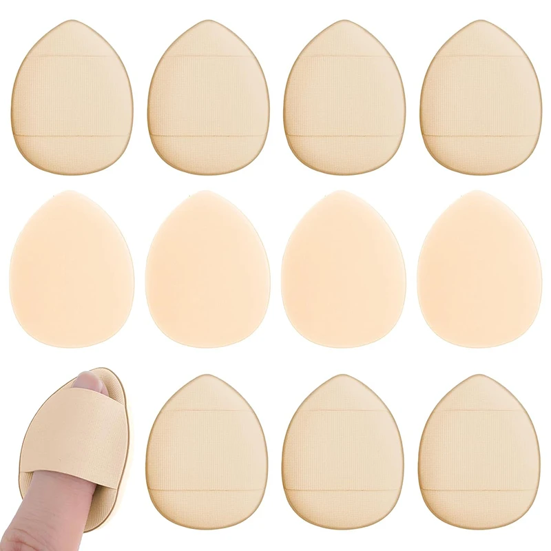 Éponges de maquillage pour fond de teint réutilisables pour filles, mini bouffée de poudre pour les doigts, outils de bouffées de poudre, compact, format de voyage