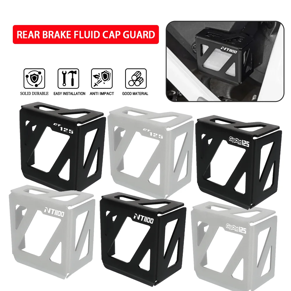 

For Honda NT 1100 DCT 22 GROM125 CT125 CT GROM 125 2021-2024 Motorcycle Rear Brake Fluid Reservoir Cap Cover Guard Protector