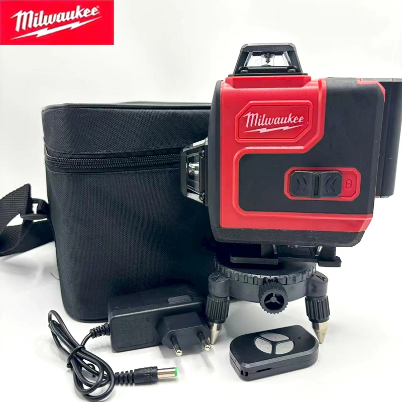 Nivel láser Milwaukee verde 16 líneas 4D autonivelante 360 Horizontal y Vertical haz de nivel láser súper potente