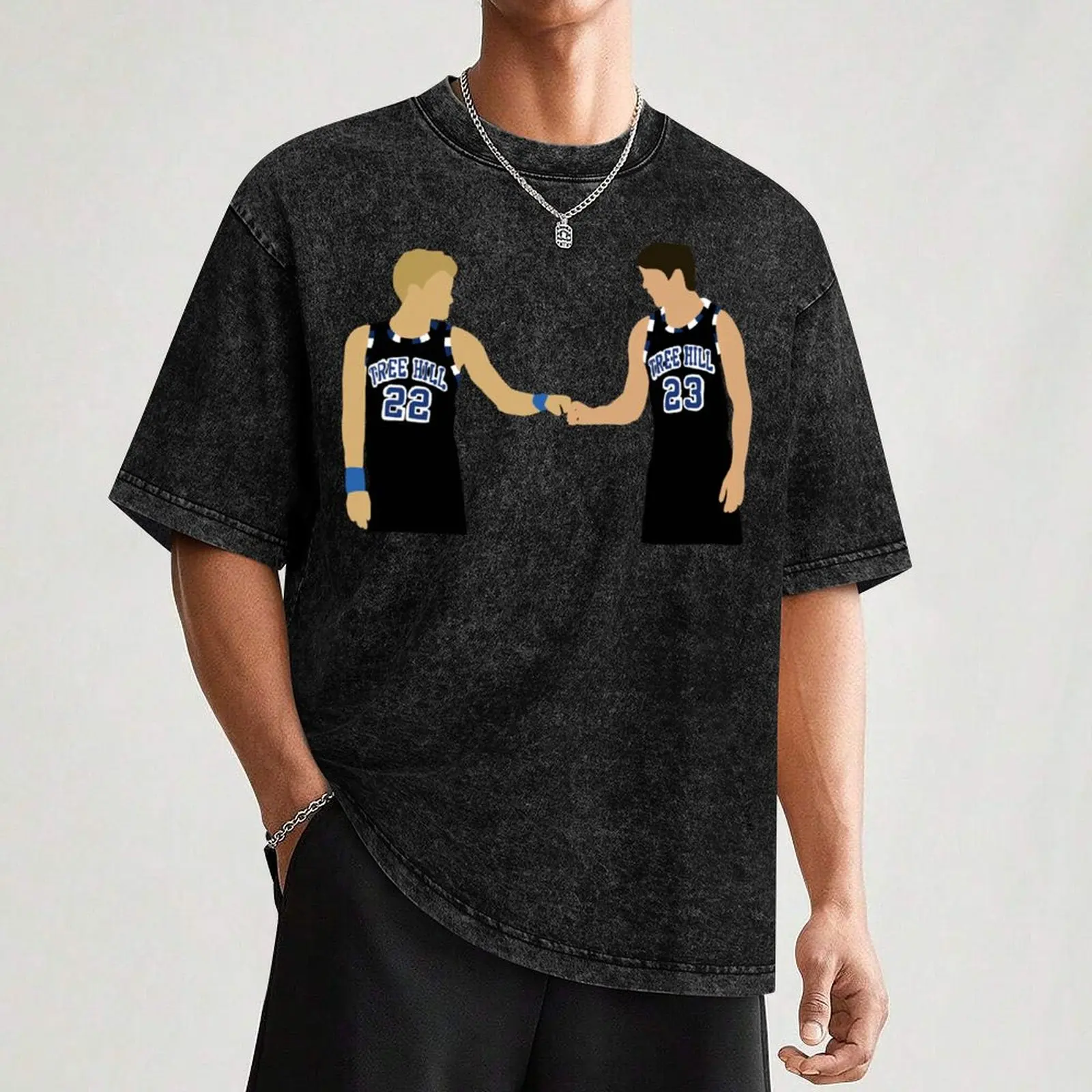 Oth brothers T-Shirt Modern Print Casual T-Shirt