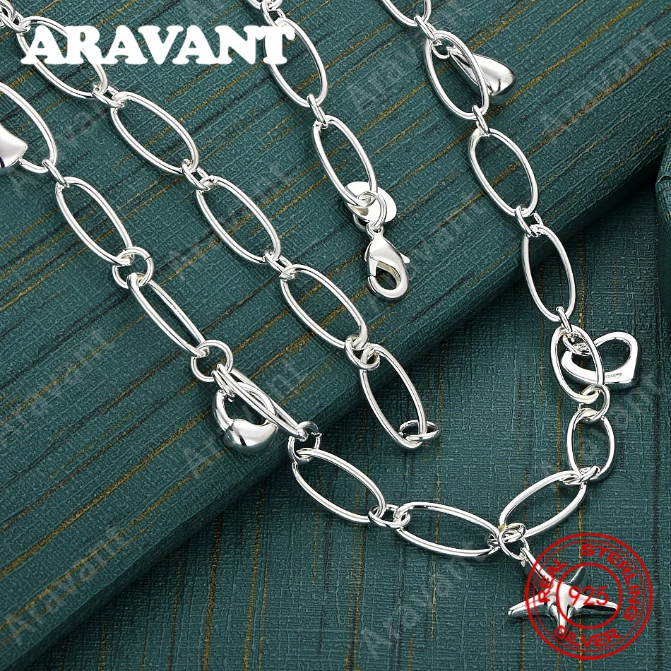 

Ожерелье из стерлингового серебра 925 пробы с овальной цепочкой и застежкой-креветкой — уникальный подарок для женщин, универсальное украшение для любых мероприятий