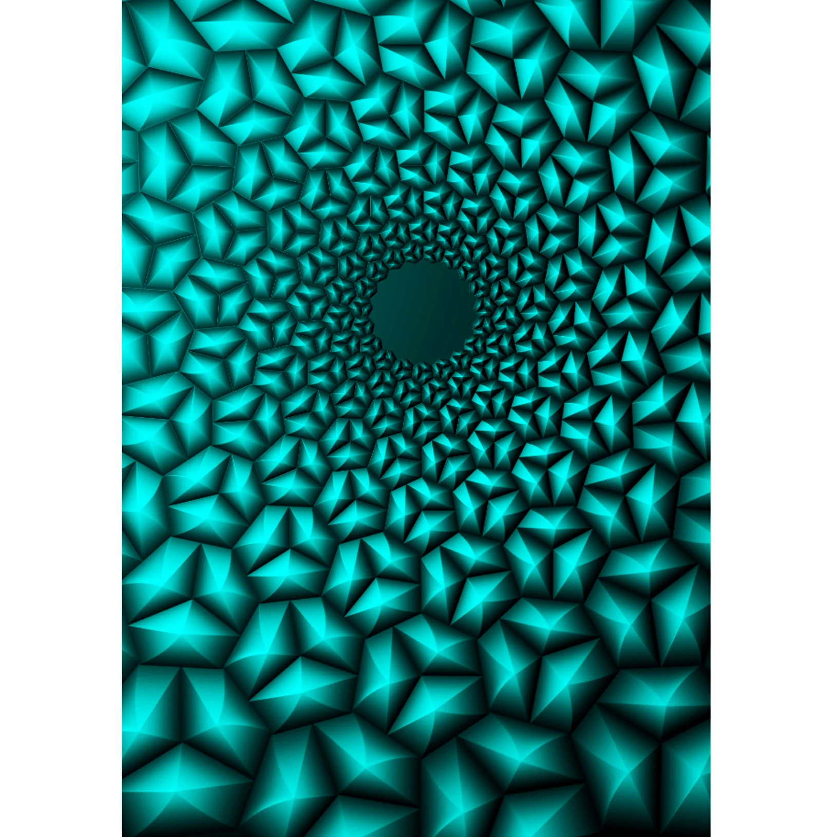 1 Stück 3D-geprägte Ordner-Textur-Hintergrunddateienvorlage mit geometrischer „Ripples Spreading from the Center to the Outside“