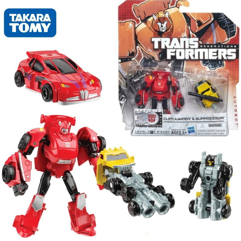 In Stock Takara Tomy Transformers G Series 30th LG Class Fly Over Mountain & Suppressor Robot Anime Action Model Toys Gift