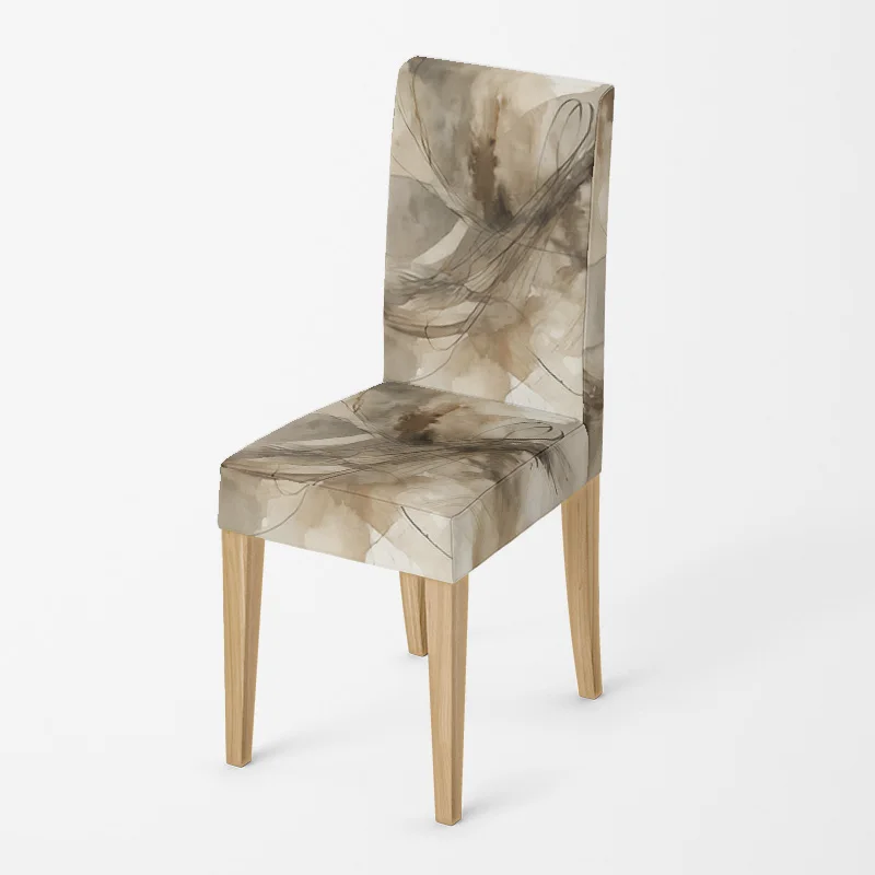 غطاء كرسي هندسي تجريدي من Ins Wind مضاد للحشف وقابل للغسل في الفندق وغرفة الطعام وغطاء كرسي الدراسة لتزيين غرفة المعيشة