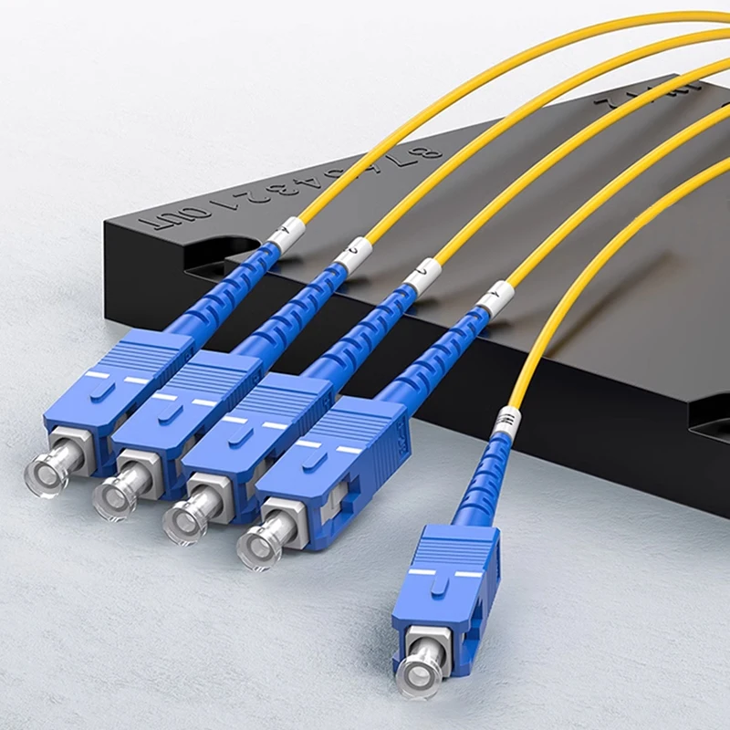 광섬유 분배기 상자 FTTH ABS 상자 SC SC/APC 1x2 PLC UPC 1*4 평면 광파 회로 분배기 1*8