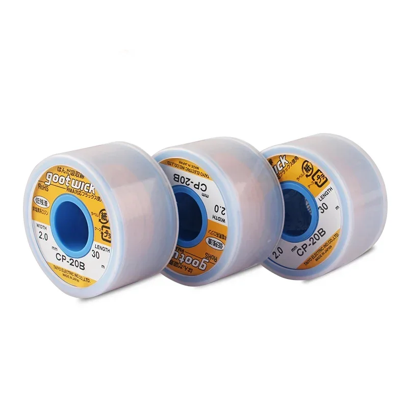 Imagem -03 - Boa Desoldering Wicks Braid Fio de Cobre Solda Removedor Bga Wick Rohs sem Chumbo Msds Ferramenta de Solda Original do Japão Cp20b