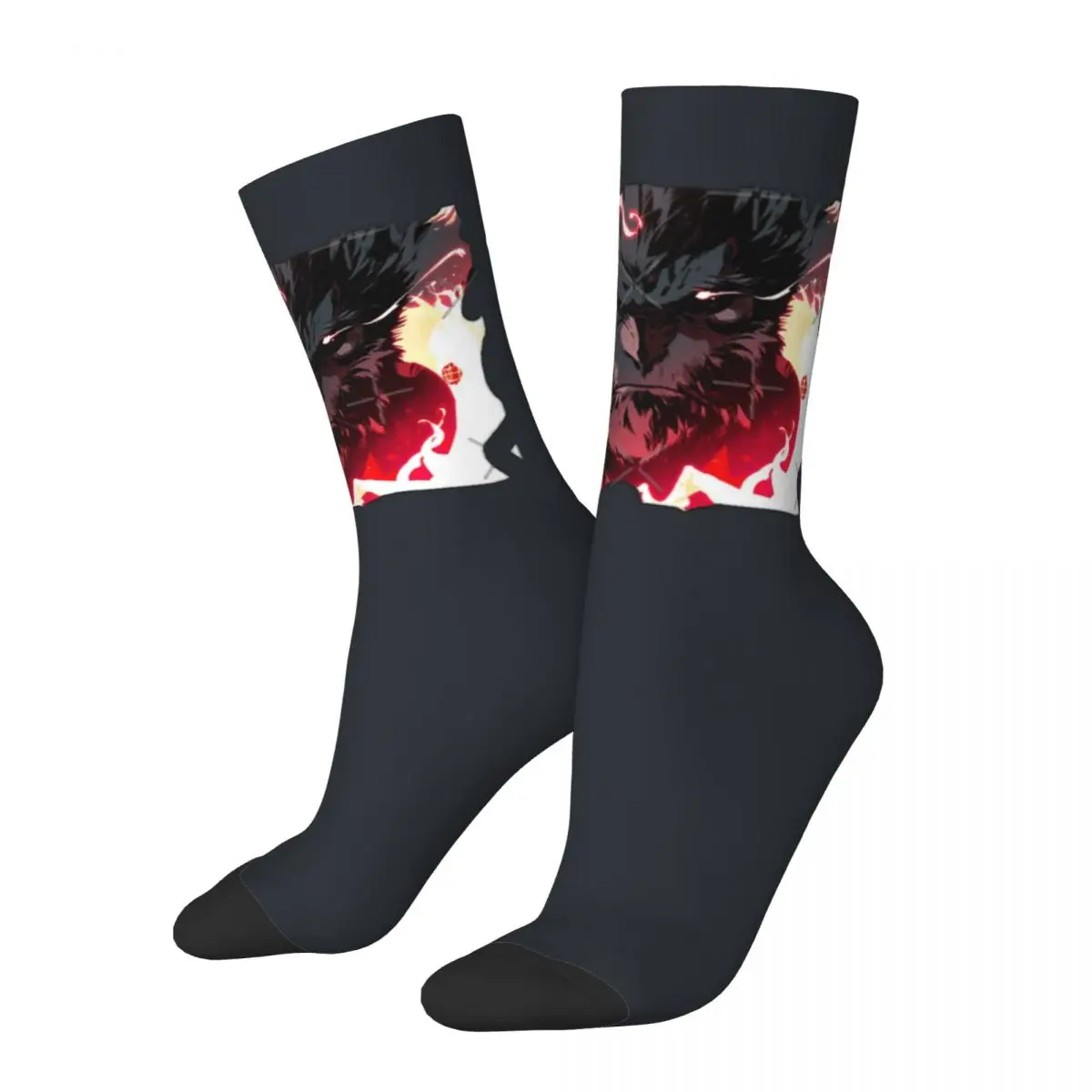 Hip Hop Black Myth_ Wukong Fanart Characters Men's Socks Unisex Pattern Printed Crew Sock Boys official-website tops fugees