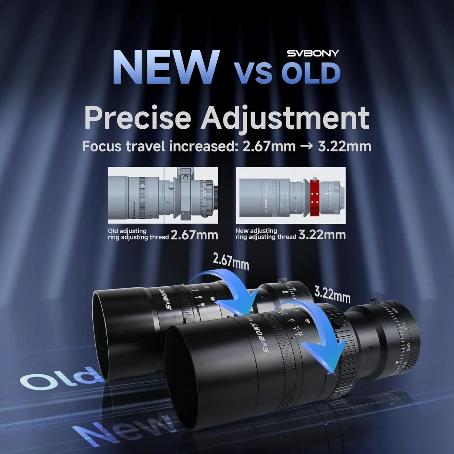 Svbony SV555 Neues Upgrade Astrofotografie-Teleskop APO 243 mm f/4,5 Teleobjektiv für Vollformat-Himmelbildgebung