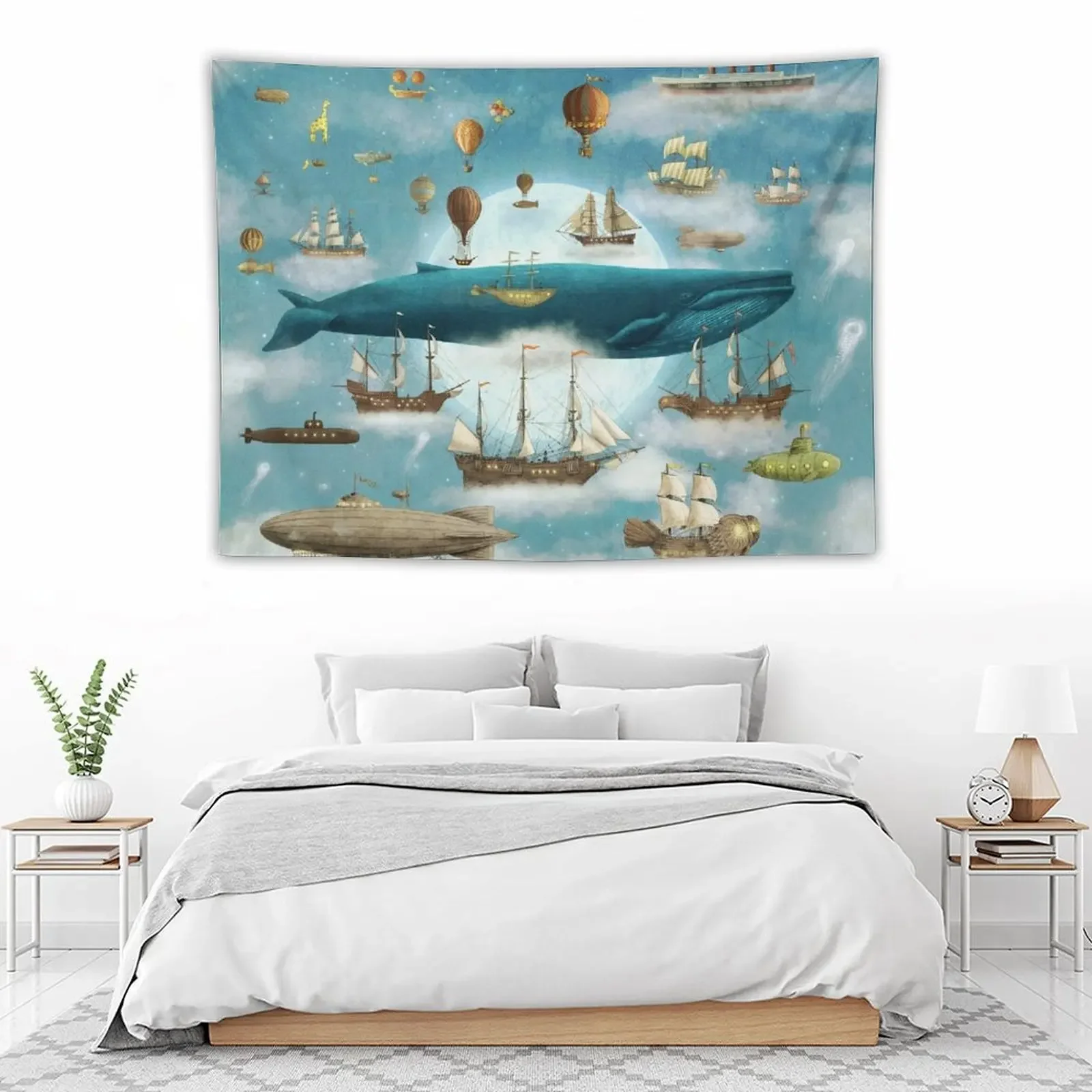 

Ocean Meets Sky - Book Art Tapestry Home Decorations House Decor Tapestry