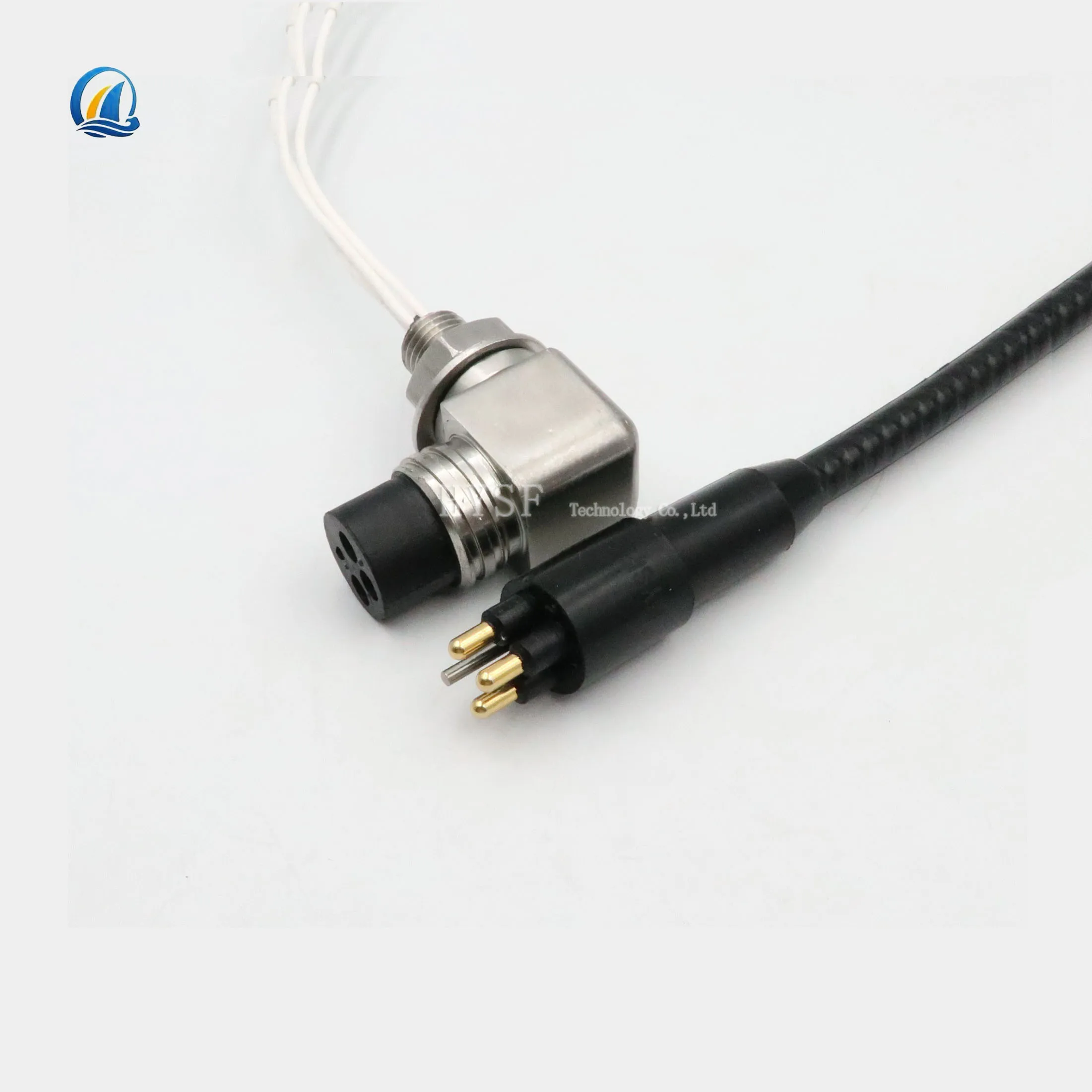 Kabel kedap air 3-core sudut L mikro konektor air dalam MCBHRA3M MCILRA3F