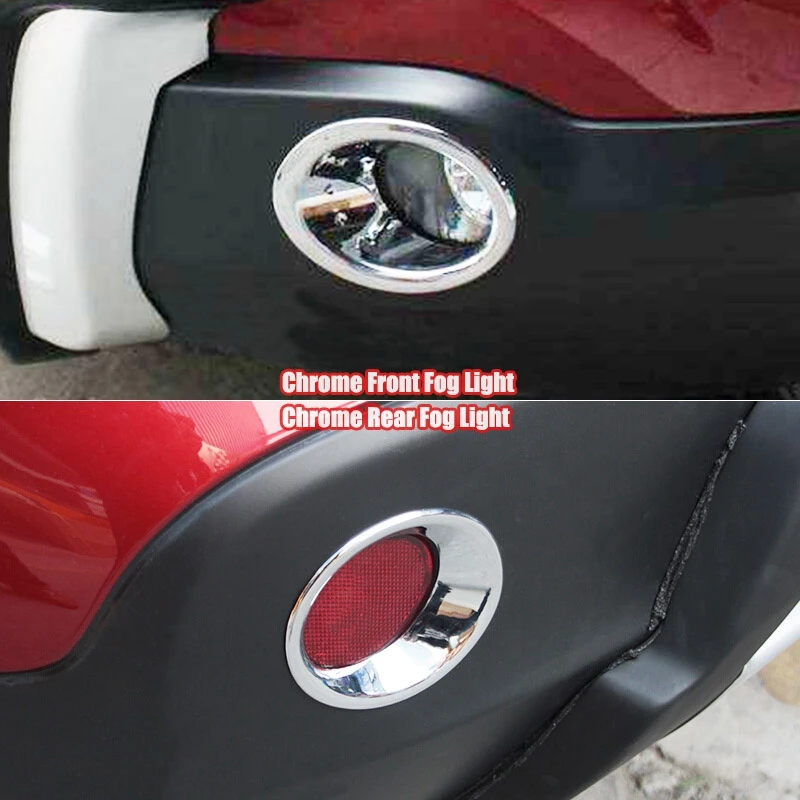 Lampu Bumper penutup lampu kabut depan belakang krom untuk Nissan Qashqai/Dualis J10 2007-2009