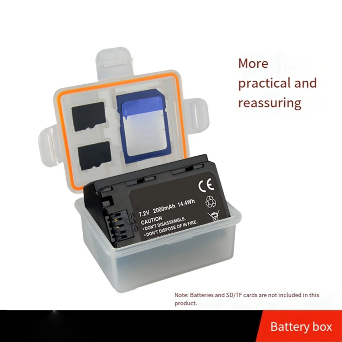 لسوني ILCE-9 A7M3 A7R3 A9 7RM3 كاميرا NPFZ100 بطارية حامل بلاستيك صندوق تخزين البطارية