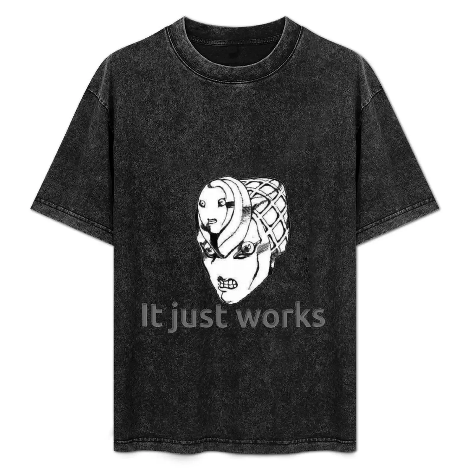 

It just works King Crimson T-Shirt quick drying Funny t-shirt Short sleeve tee vintage graphic tee Men's clothing