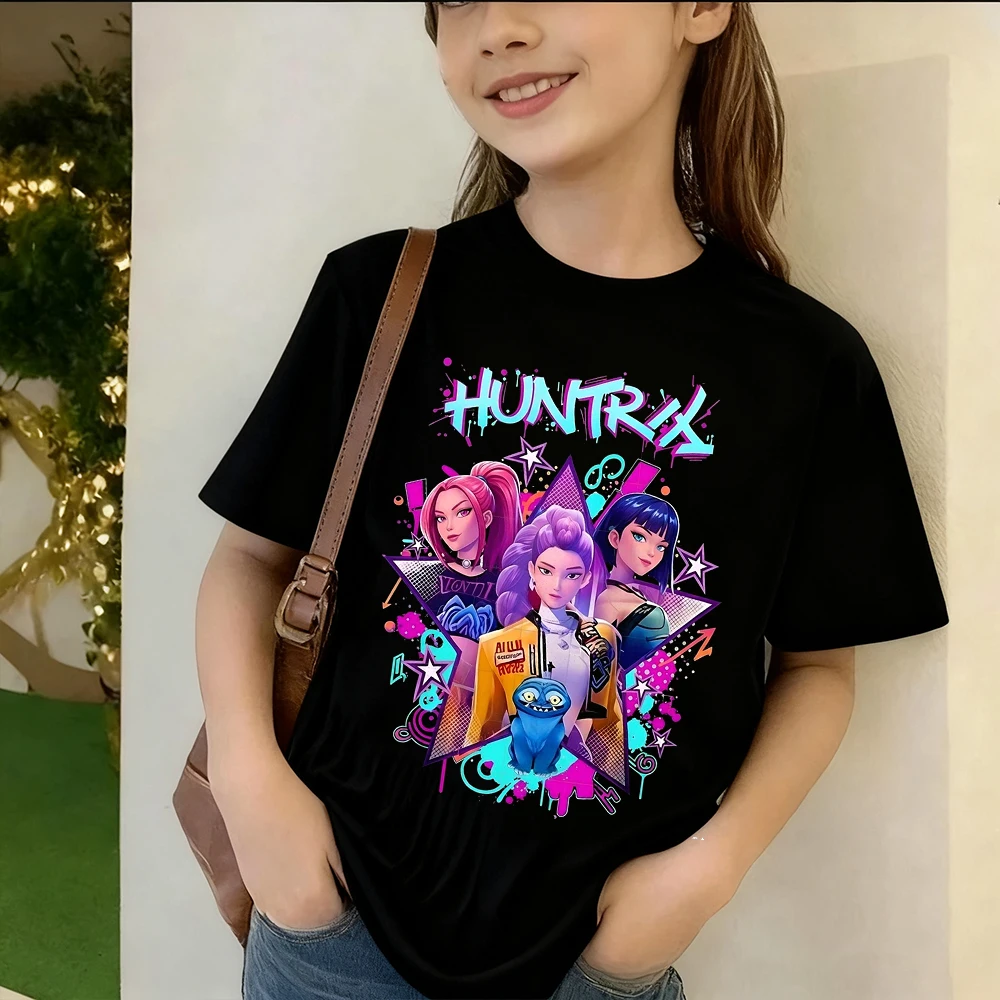 

Детская футболка K-pop Demon Hunter, детская футболка Saja, футболка K-pop Demon Hunter