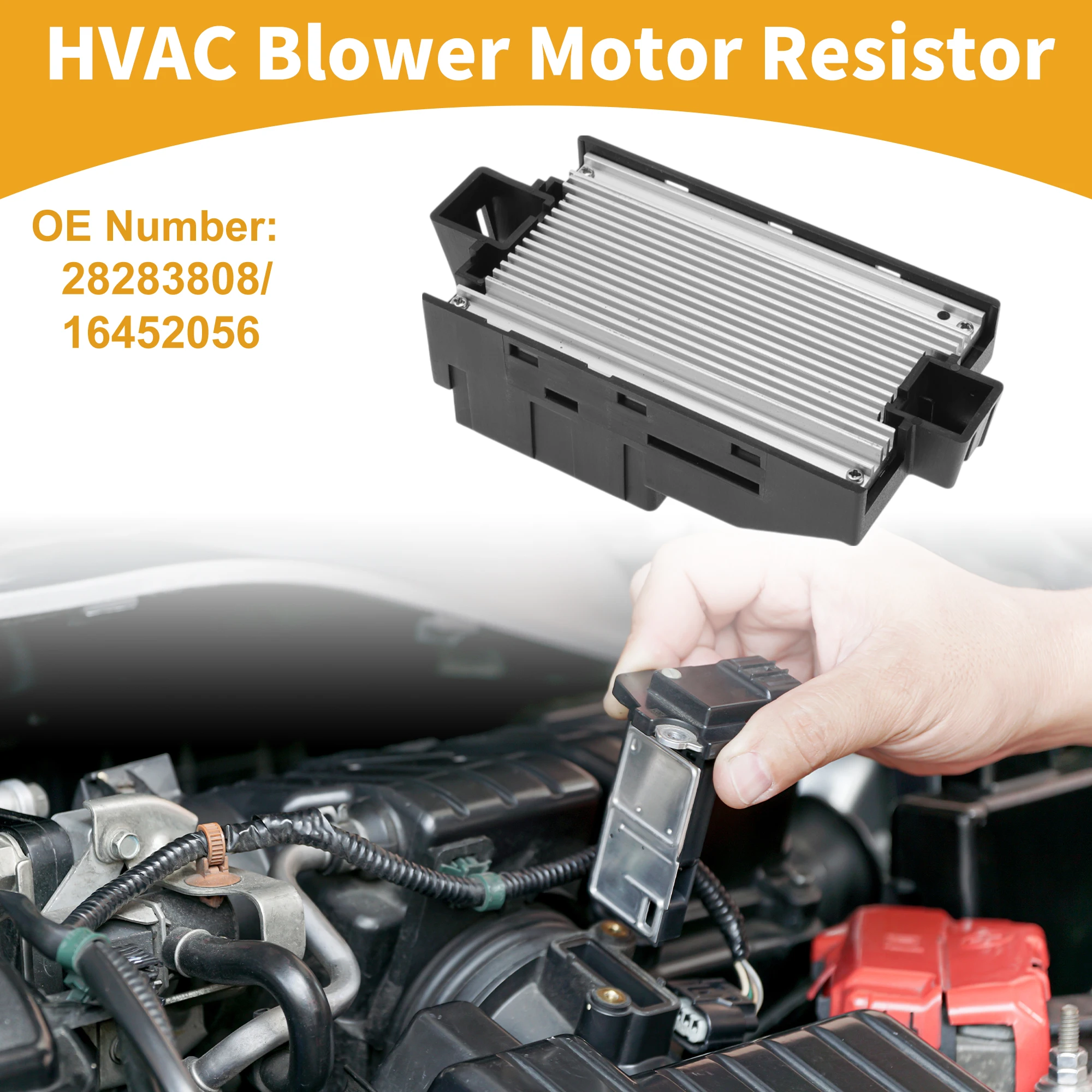 UXCELL HVAC Blower Motor Resistor No.28283808 for Opel Ampera 11-16 Plastic Metal 1 Pc