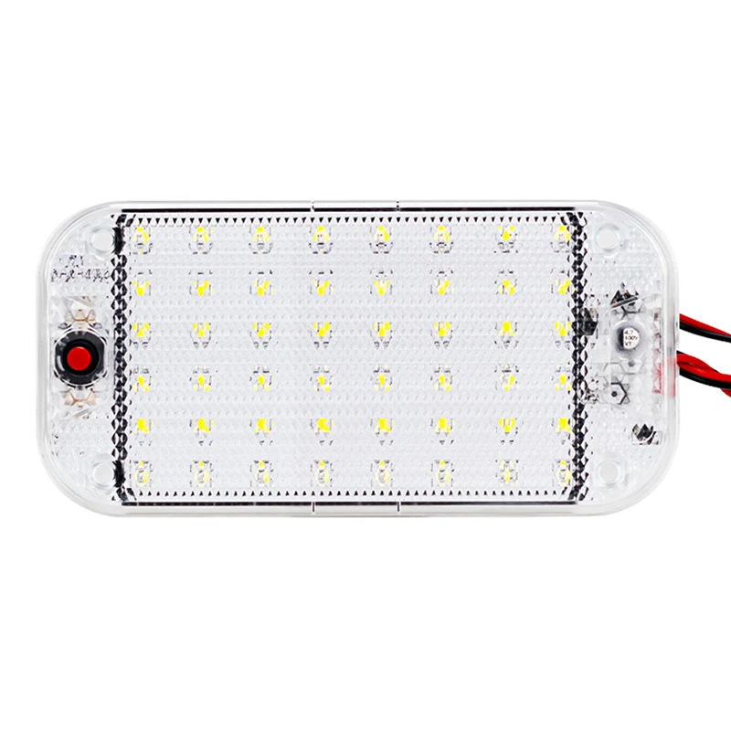 48 LED Panel Light Car Interior Reading Lamp High Brightness Cabin Lights for Van Truck RV Boat Camper Lights Strip 12V-24V