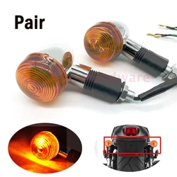 2pcs Motorcycle Turn Signals Lights Retro For Honda Shadow VT 750 1100 VTX 1300 1800 C