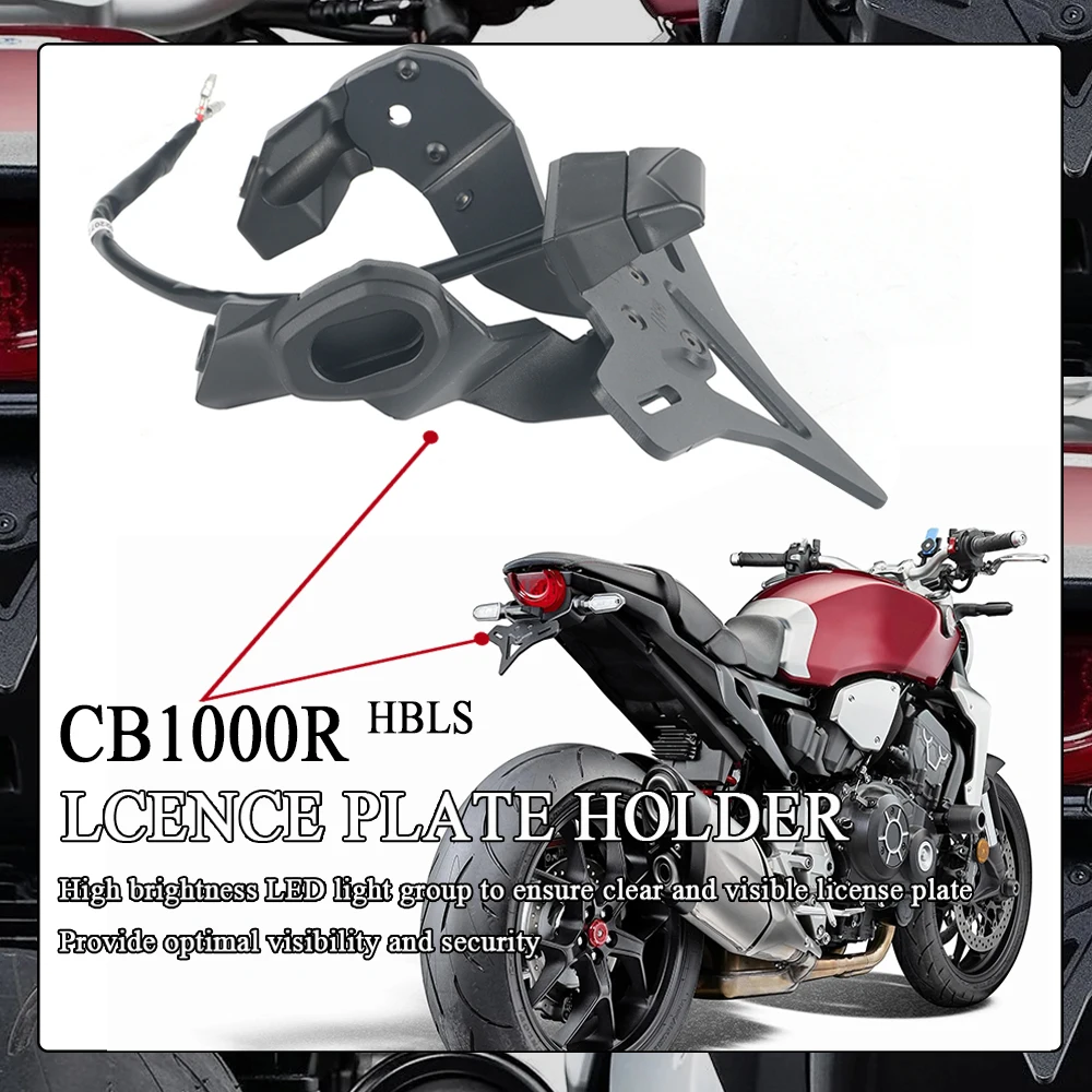 

For Honda CB1000R 2018-UP Motorcycle Rear Short Tail Stock Tidy License Plate Holder Tailstock Bracket Kit