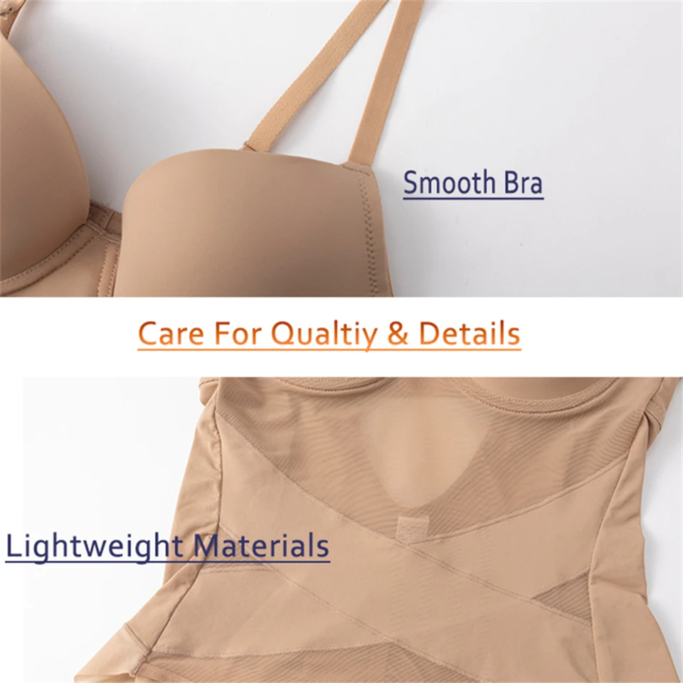 Becirzet Damen-Unterwäsche aus atmungsaktivem Mesh-Material, Bodysuits mit X-Form zur Bauchkontrolle, schlankmachende Shapewear. – Detail 12