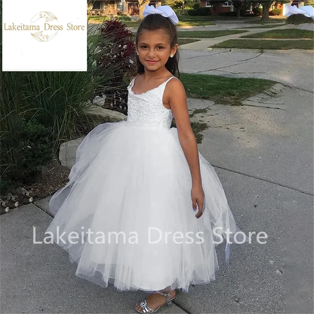 Real Lovely Princess Flower Girl Dresses Birthday Half Sleeves Pageant Communion Robe De Demoiselle Princess Wedding Party Gown