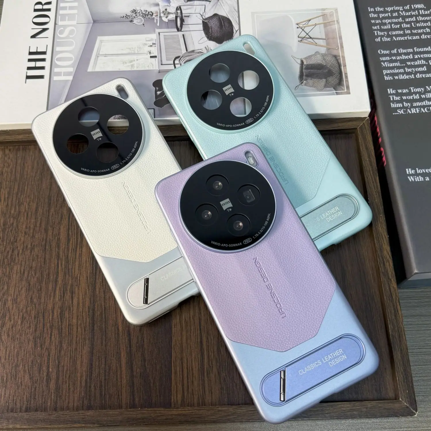 

Чехол для VIVO X200 Ultra, роскошный жесткий чехол из искусственной кожи с подставкой, защитный чехол для задней панели для VIVO X200 Pro X200Ultra, полное покрытие, чехол для телефона