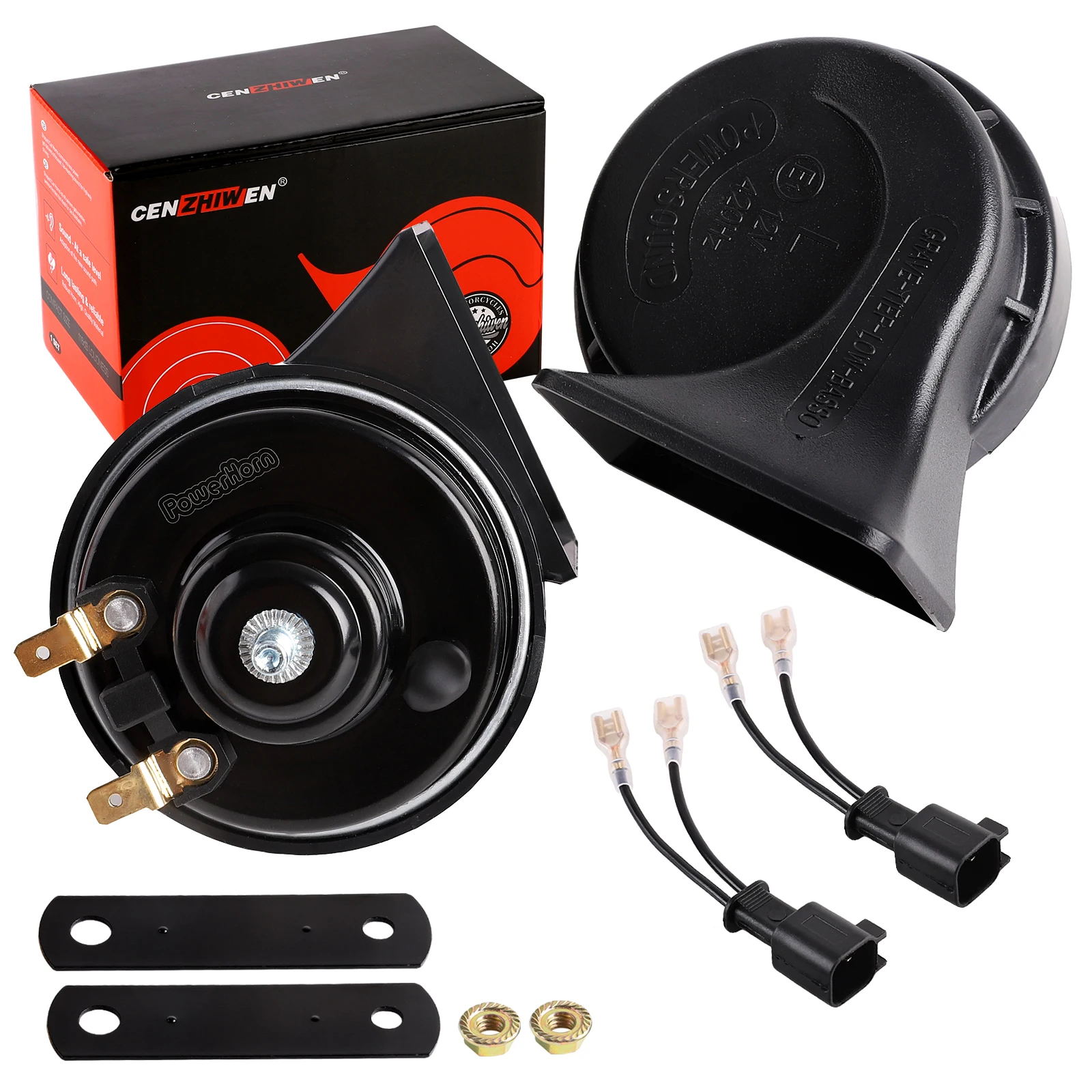 

Автомобильный электрический клаксон 12В, 120 дБ, водонепроницаемый, замена для Ford Explorer, Focus, Transit, Fiesta, Escape, для легковых и грузовых автомобилей, клаксон-улитка