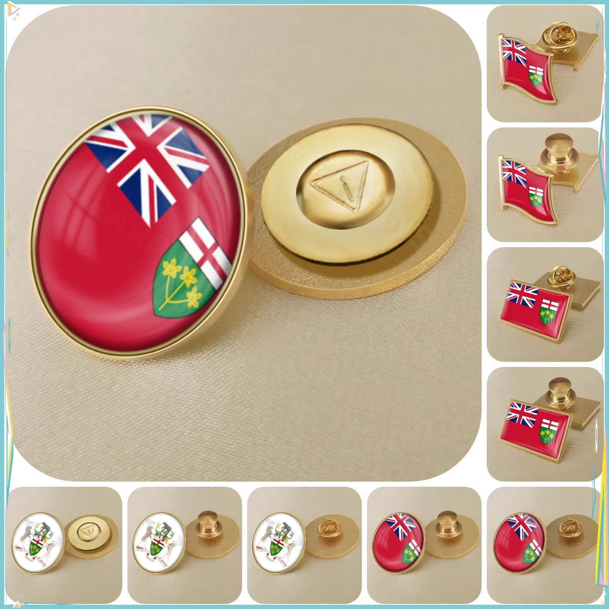 Брошь в виде герба Канады из Онтарио