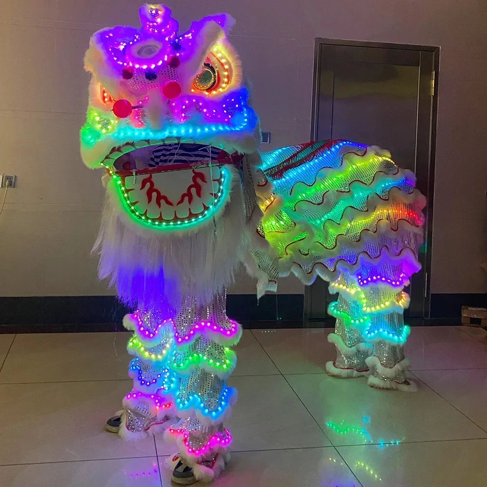 New Bar LED Light Lion Amusement Park Lion Dance Props Chinese Traditional Performance of LED Light South Lion Atmosphere Props