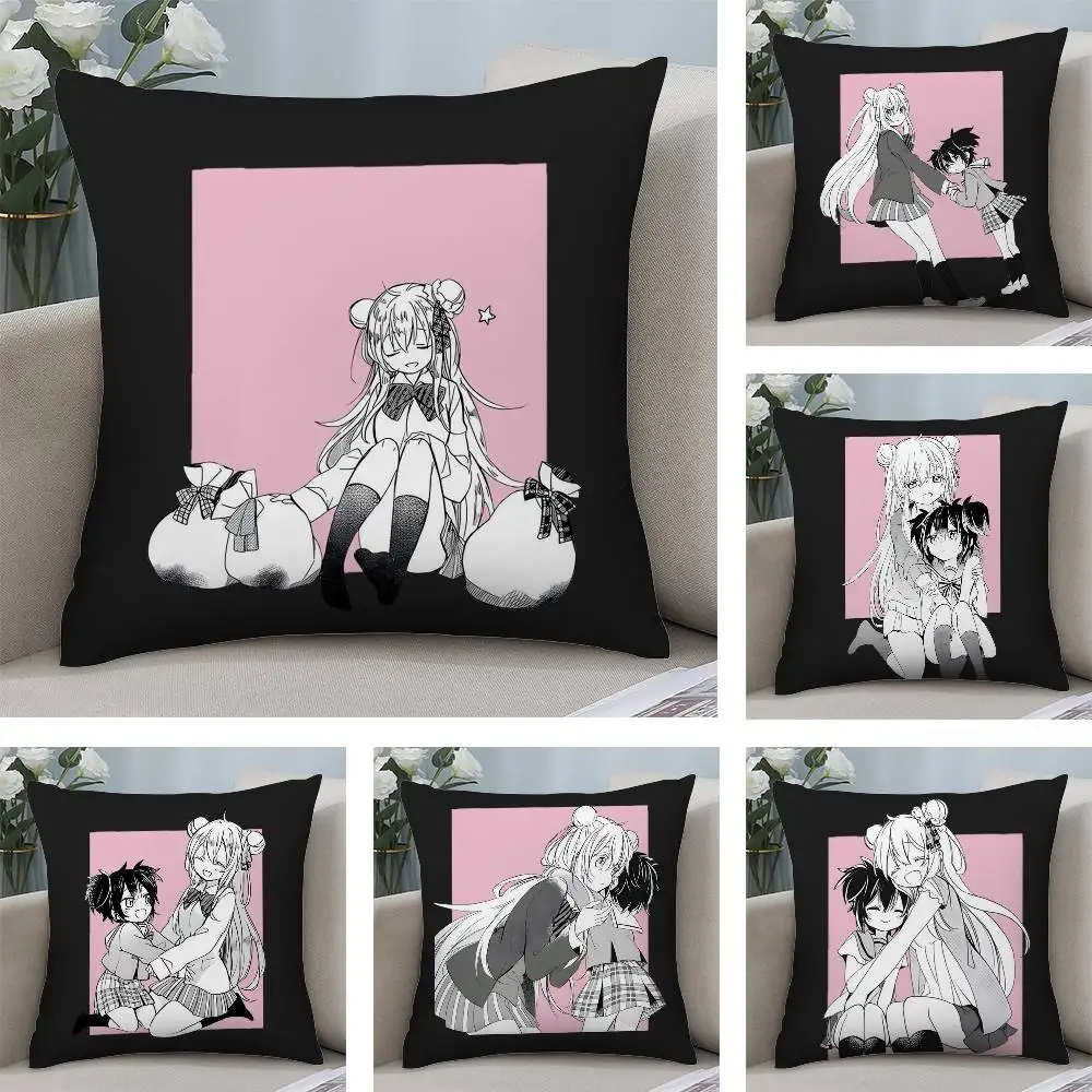 

H-Happy S-Sugar Life Pillow Case Sofa Short Plush Double-sided HD Printing Room Home Office Gift Cushion Cover