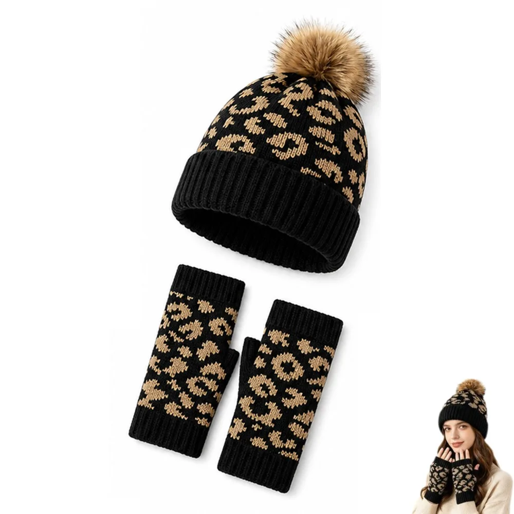conjunto-de-2-pecas-novo-gorro-de-trico-com-estampa-de-leopardo-macio-e-quente-com-pompom-e-luvas-para-mulheres-e-homens