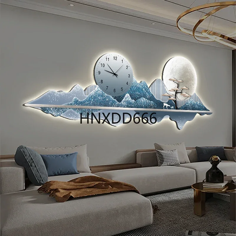 Large wall clock Interior clock living room decorations digital watch wall art ornaments design godinnik room new year s eve