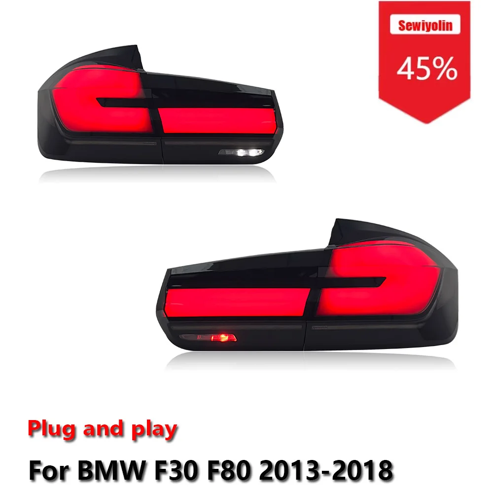 

Sewiyolin Car LED Tail Light Accessories For BMW F30 F80 2013-2018 DRL Brake Turn Signal Lamp Plug and Play