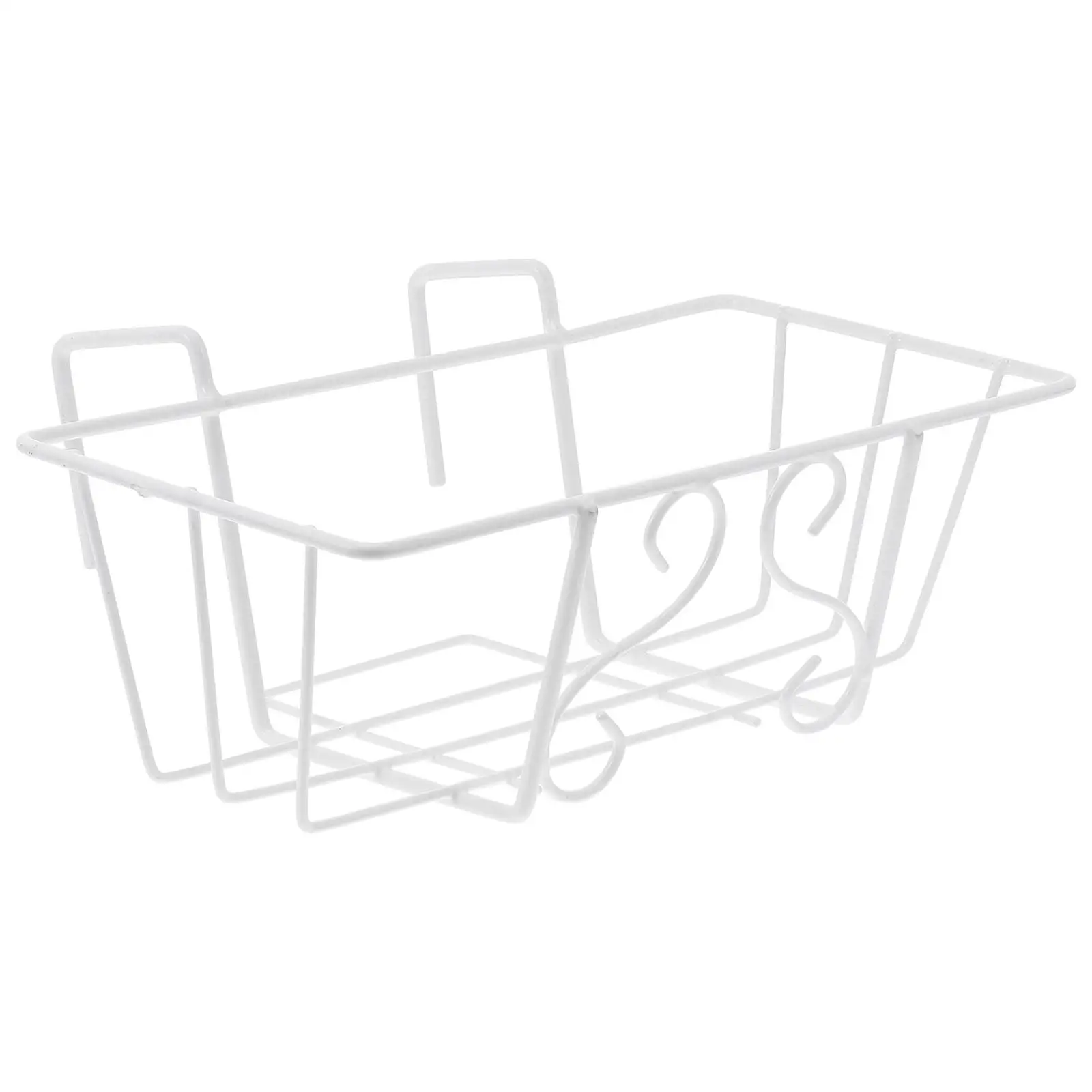 

Hanging Flowerpot Rack White Iron Sturdy Safe Long Service Life High-quality Materials Planter Shelf Outdoor Plants Garden