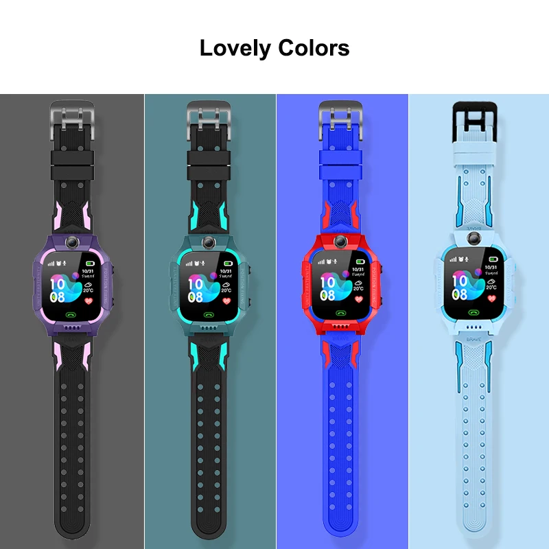 2G Inteligentny zegarek dla dzieci Telefon Gra matematyczna Latarka Lokalizacja LBS Z kamerą SOS Monitor pleców połączeń Smartwatch dla dzieci Zegar Q19