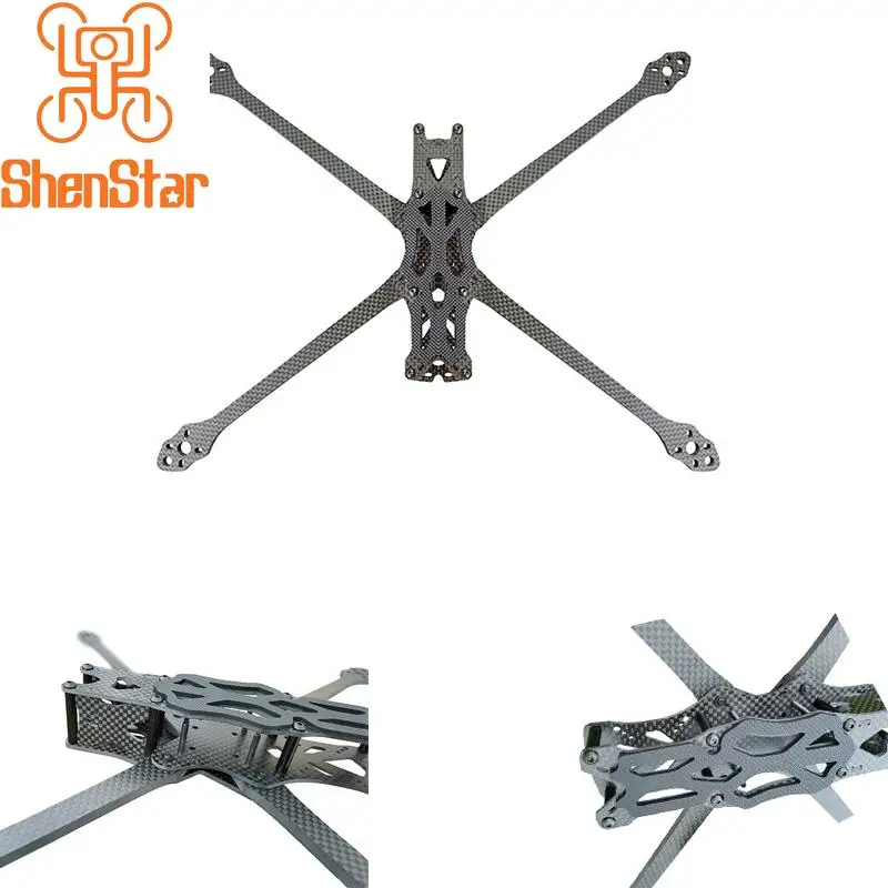 ShenStar RC Carbon Fiber Frame 8 Inch 362mm / 9inch 390mm 5mm Arm Quadcopter Rack with/No 3D Prnted Part For FPV RC Racing Plane